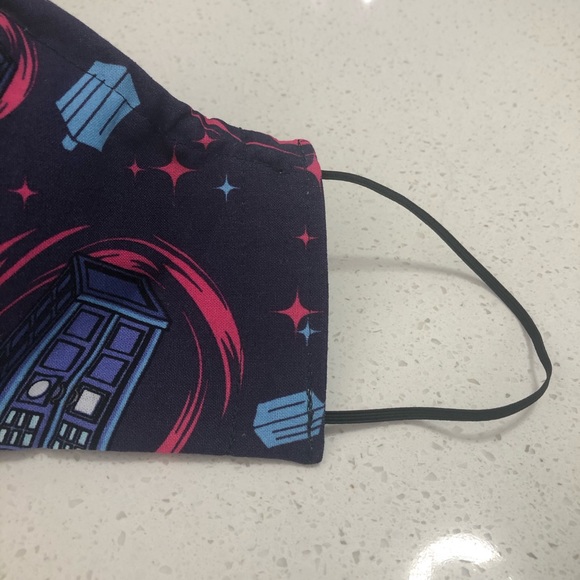 Large Wired Tardis Doctor Who Grey Mask - Picture 6 of 10